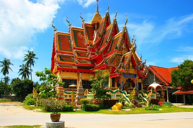 Tajlandzka kolorowa budowla