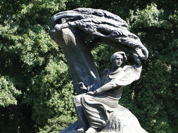 pomnik Fryderyka Chopina w Łazienkach