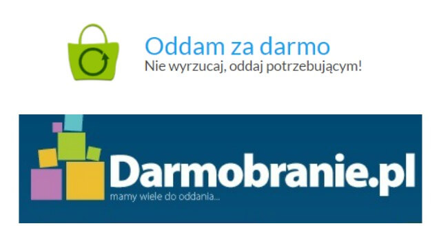 Serwisy ogłoszeniowe oddamzadarmo.pl i darmobranie.pl