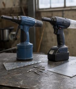 Nitownica elektryczna czy akumulatorowa? Popularne modele nitownic